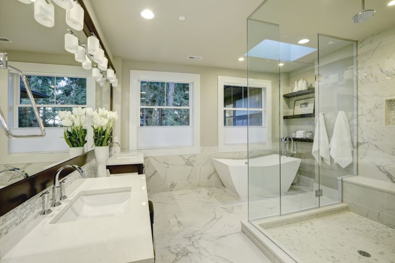 Wide Glass Shower Enclosure