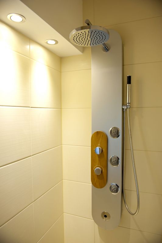 Dual Shower Heads with Modern Fixtures