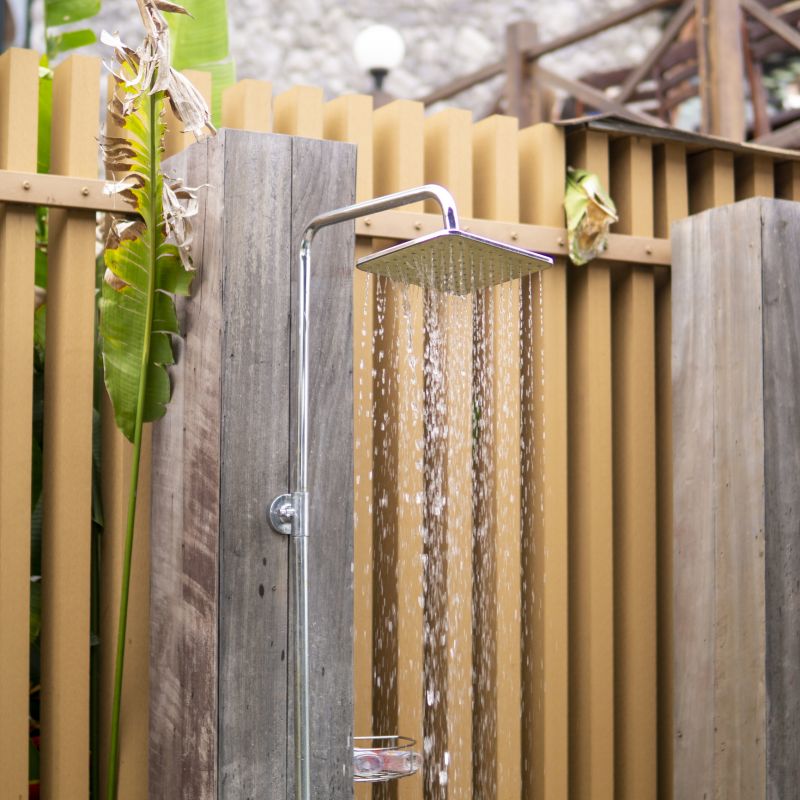Exterior Shower Setup